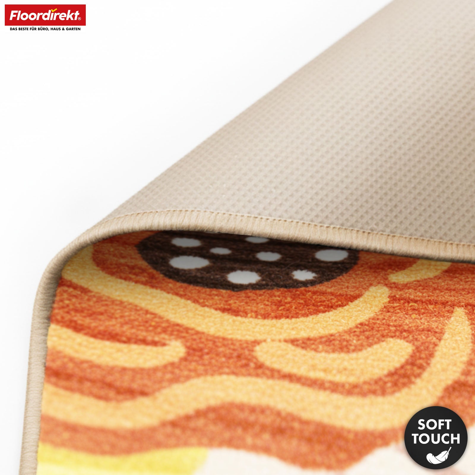 Area Rug | Fleur | Modern Rug with Colorful Floral Design | Non-Slip, Durable & Easy to Clean | Available in Various Sizes