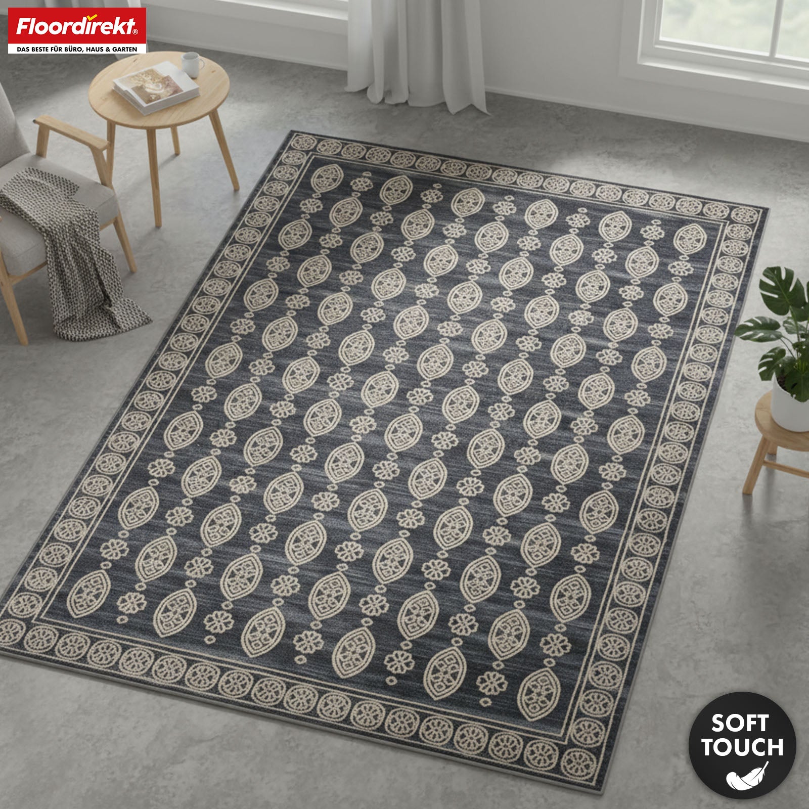 Area Rug | Marrakesh | Classic Rug with Oriental Pattern | Non-Slip, Durable & Easy to Clean | Available in Various Sizes