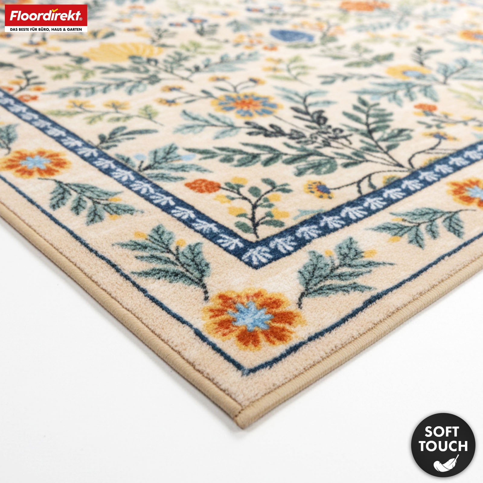 Area Rug | Orientalis | Classic Rug with Oriental Floral Pattern | Non-Slip, Durable & Easy to Clean | Available in Various Sizes