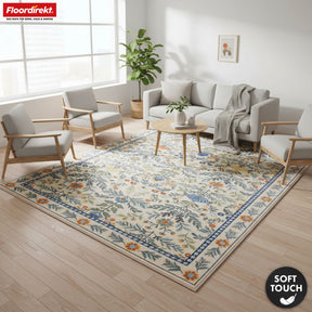 Area Rug | Orientalis | Classic Rug with Oriental Floral Pattern | Non-Slip, Durable & Easy to Clean | Available in Various Sizes