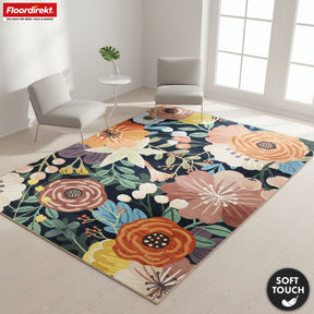 Area Rug | Tropica | Modern Rug with Tropical Floral Pattern | Non-Slip, Durable & Easy to Clean | Available in Various Sizes