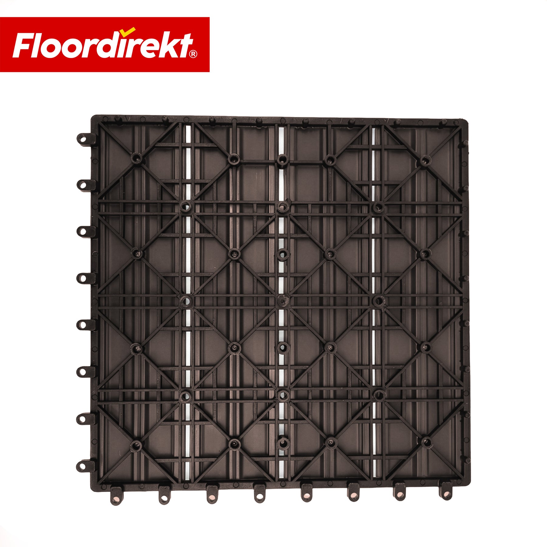 WPC Deck Tile | Noble 3D | Modern Click Tile 30 x 30 cm for Balcony & Terrace