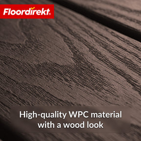 WPC Deck Tile | Noble 3D | Modern Click Tile 30 x 30 cm for Balcony & Terrace