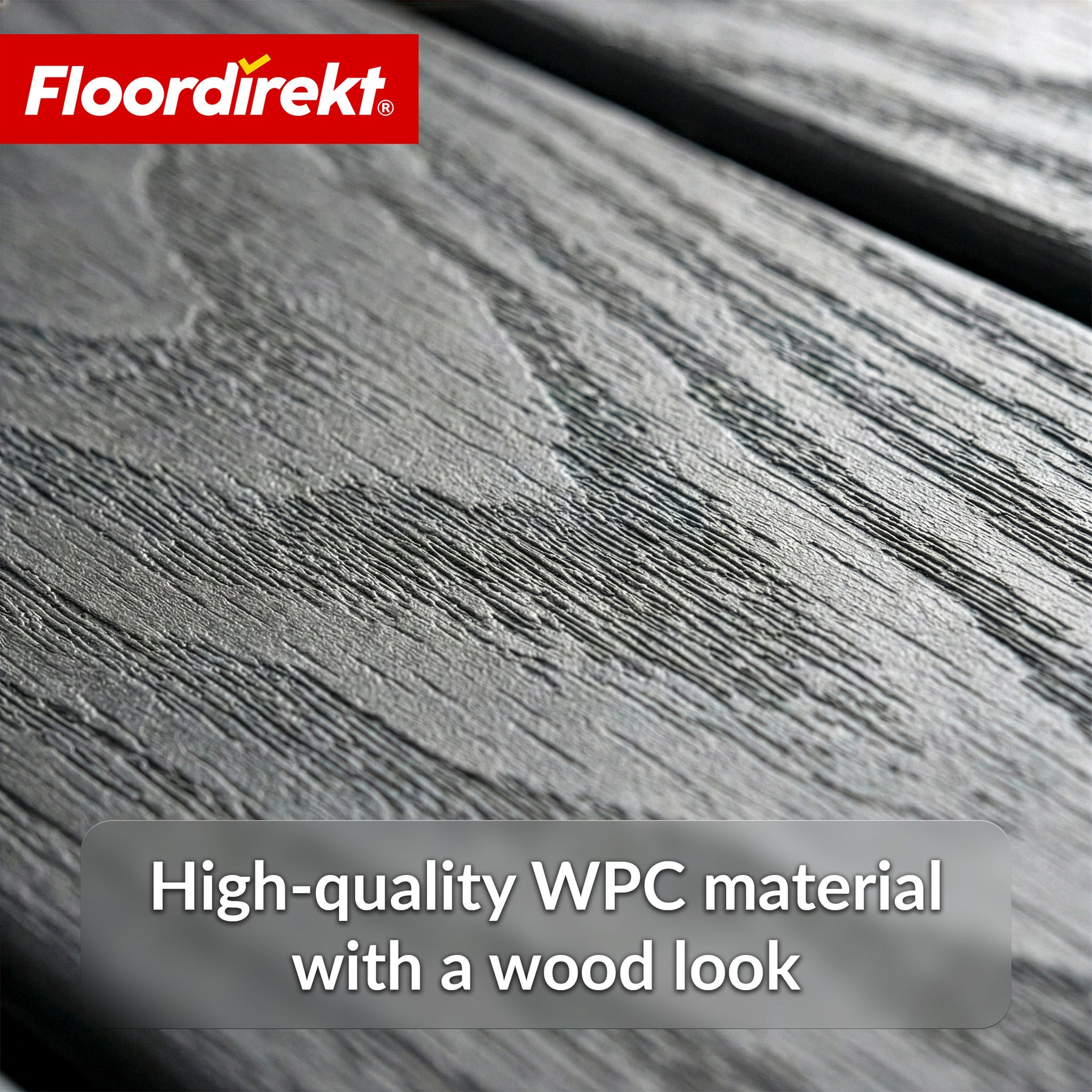 WPC Deck Tile | Noble 3D | Modern Click Tile 30 x 30 cm for Balcony & Terrace