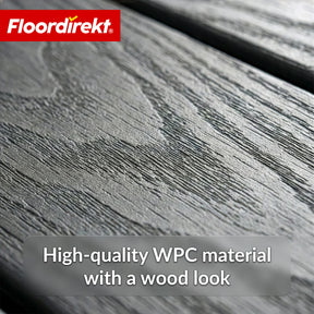 WPC Deck Tile | Noble 3D | Modern Click Tile 30 x 30 cm for Balcony & Terrace