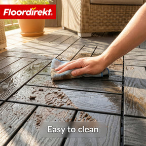 WPC Deck Tile | Noble 3D | Modern Click Tile 30 x 30 cm for Balcony & Terrace