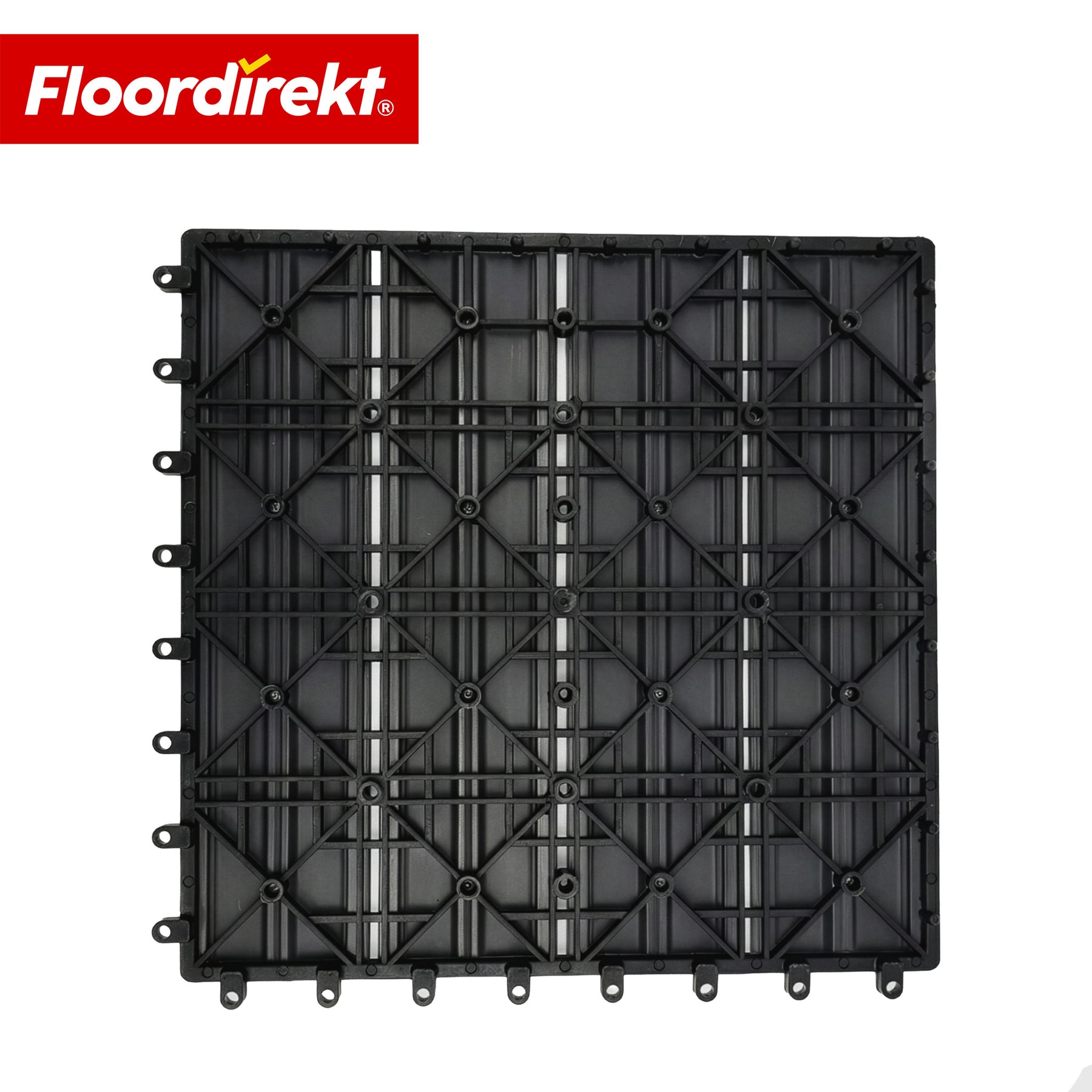 WPC Deck Tile | Noble 3D | Modern Click Tile 30 x 30 cm for Balcony & Terrace