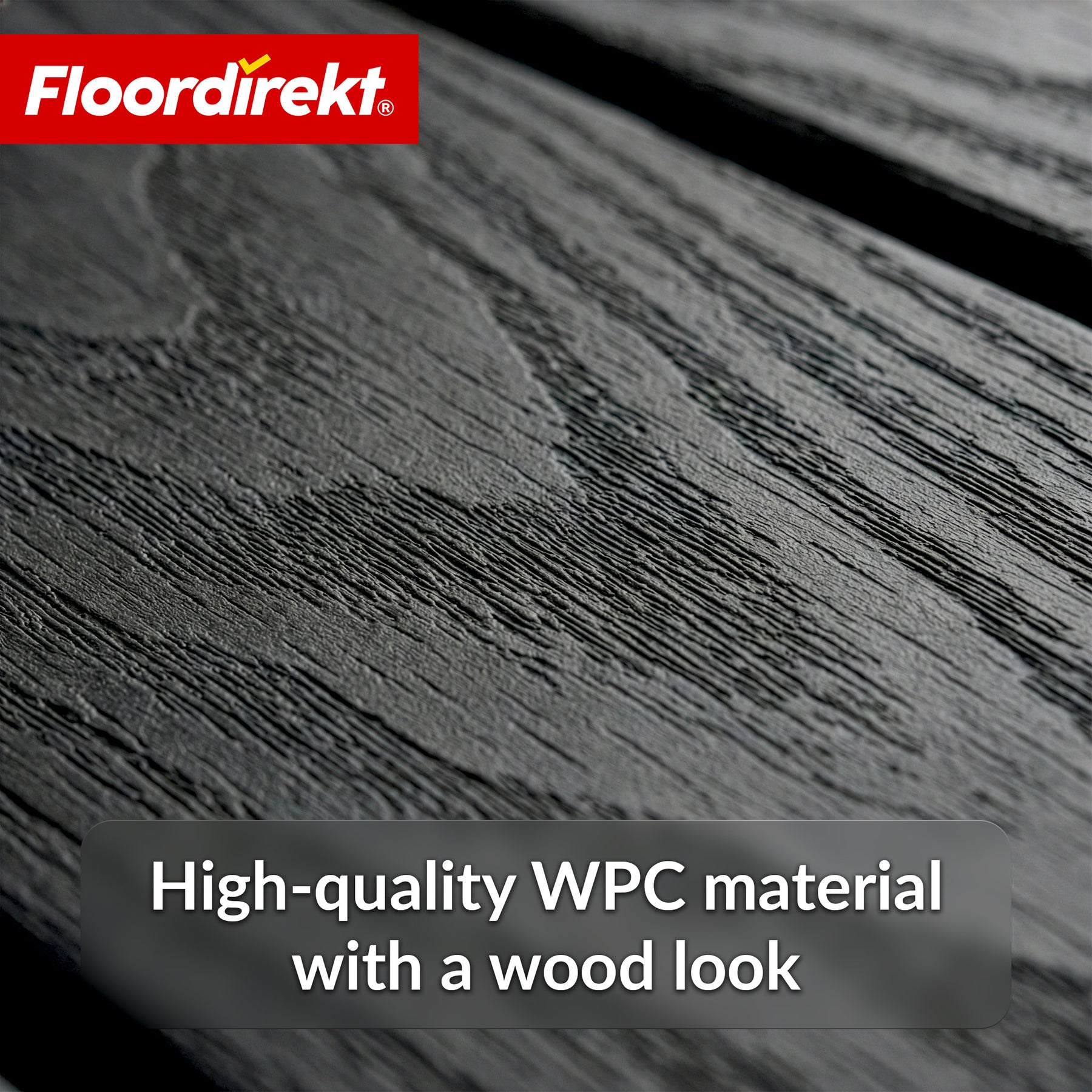 WPC Deck Tile | Noble 3D | Modern Click Tile 30 x 30 cm for Balcony & Terrace