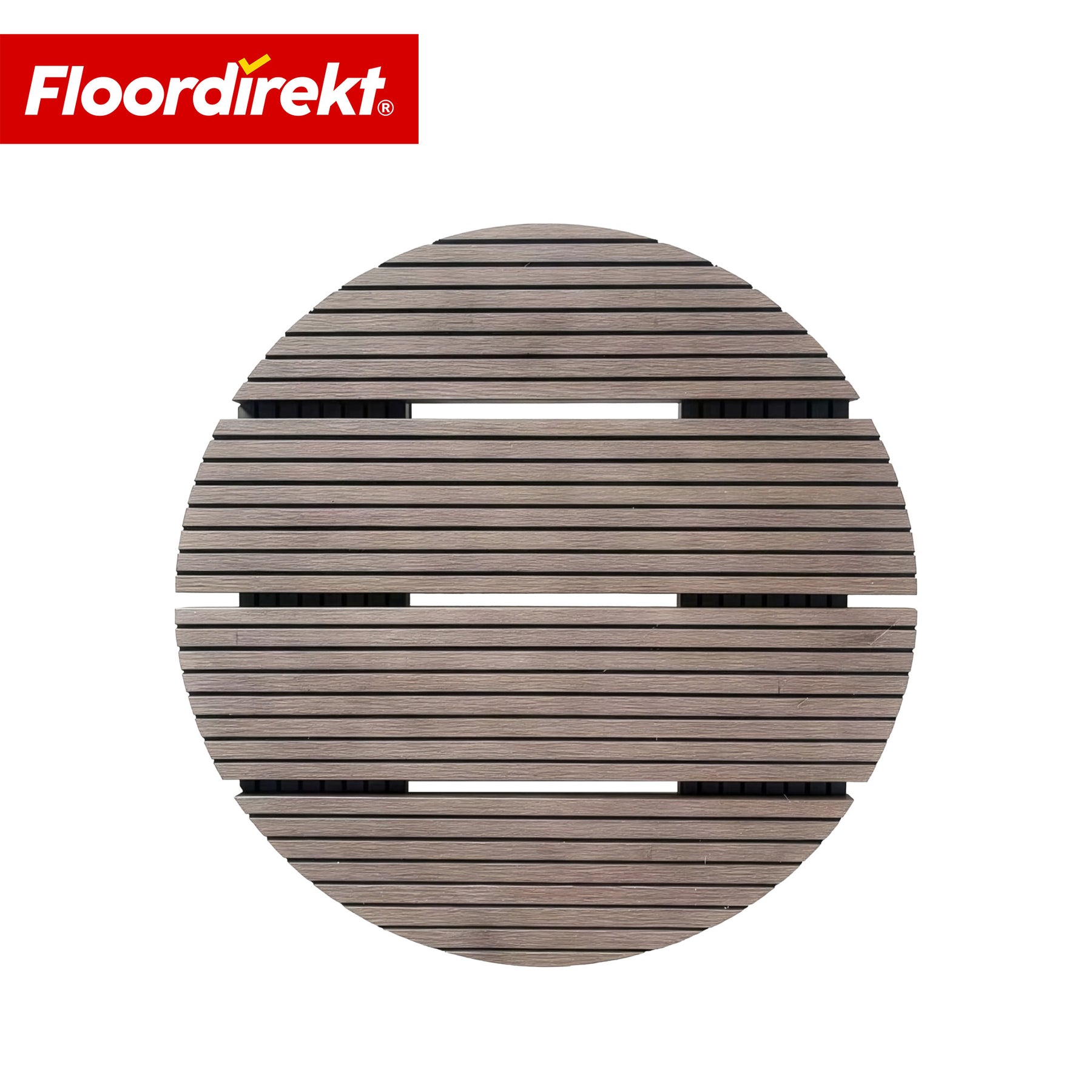 WPC Plant Caddy | Countess | Plant Trolley Ø 30 cm | 4 x 360° Swivel Casters & Brake | Load Capacity up to 80 kg