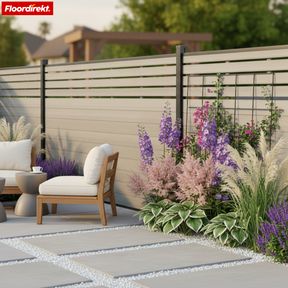 WPC Privacy Fence | Elba | 180x180 cm Anthracite | Weatherproof, UV-resistant & low-maintenance with aluminum posts