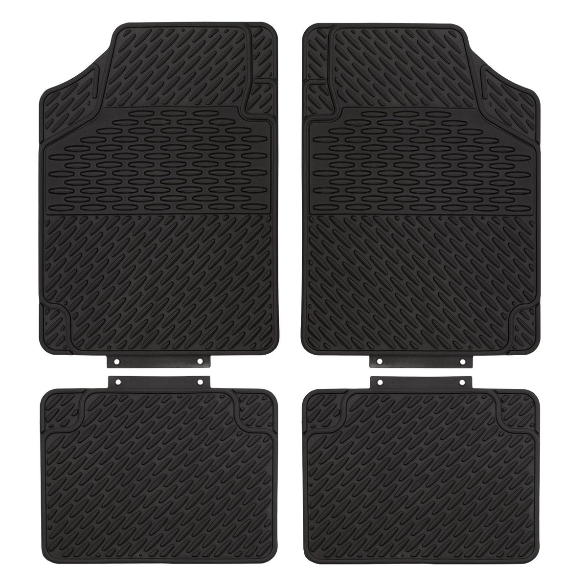 Black rubber hot sale car floor mats