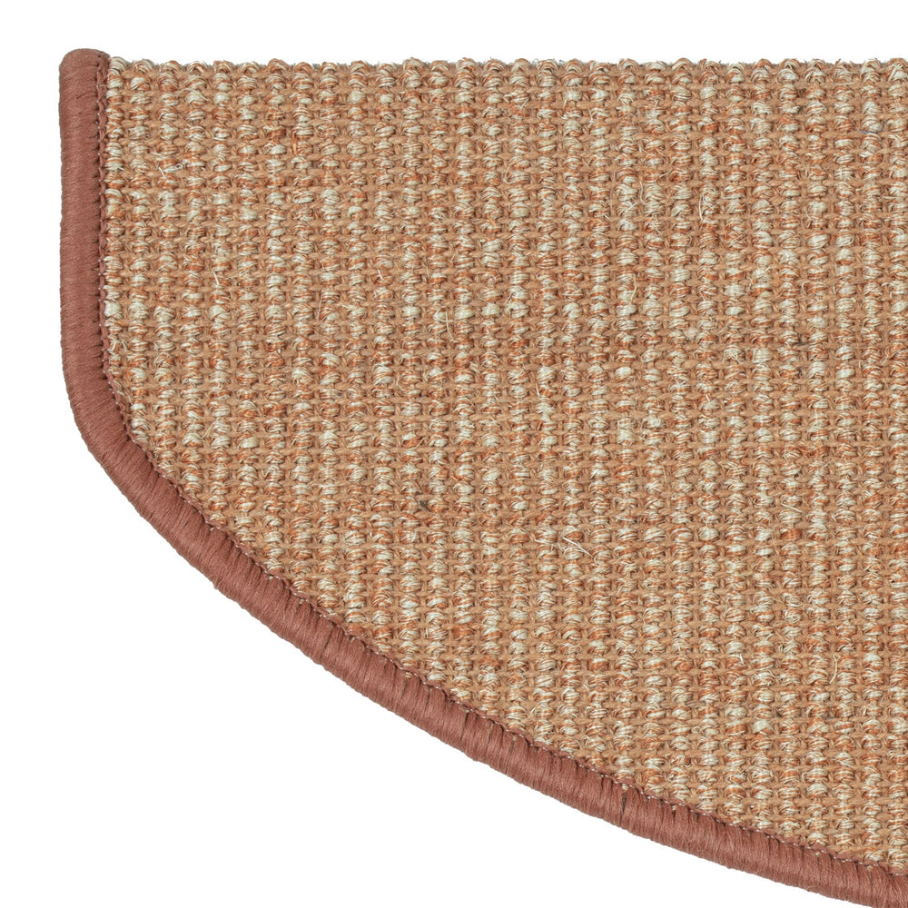 Sisal Stair Tread Mat | Pure Nature | Linked | Semi-circular | Self-Ad