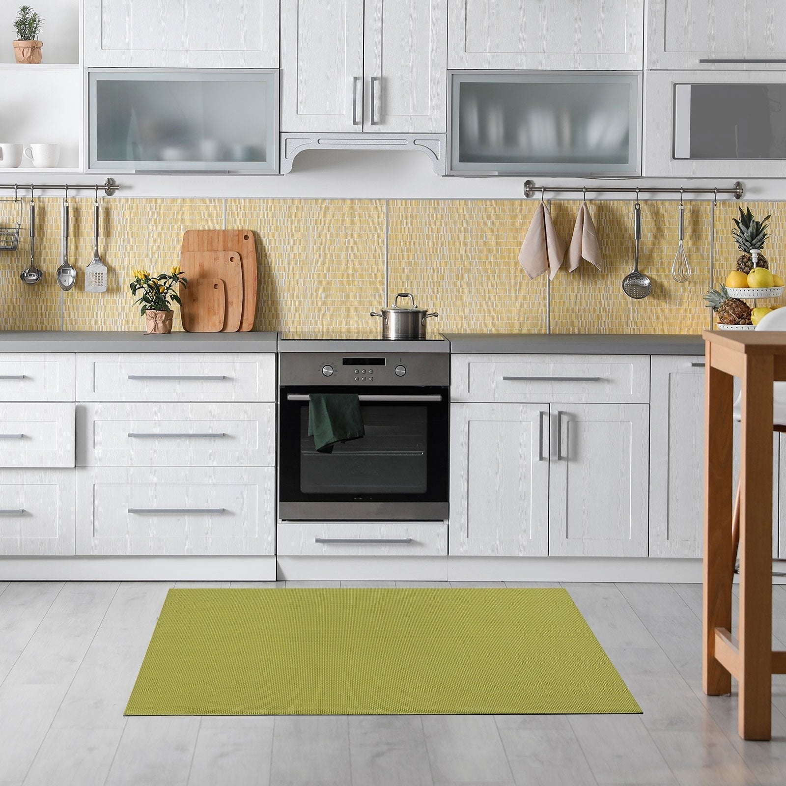 ✂ Vinyl Kitchen Runner Mat | Vinyl Kitchen Rug | Non-slip, UV-Resistant | Easy Care