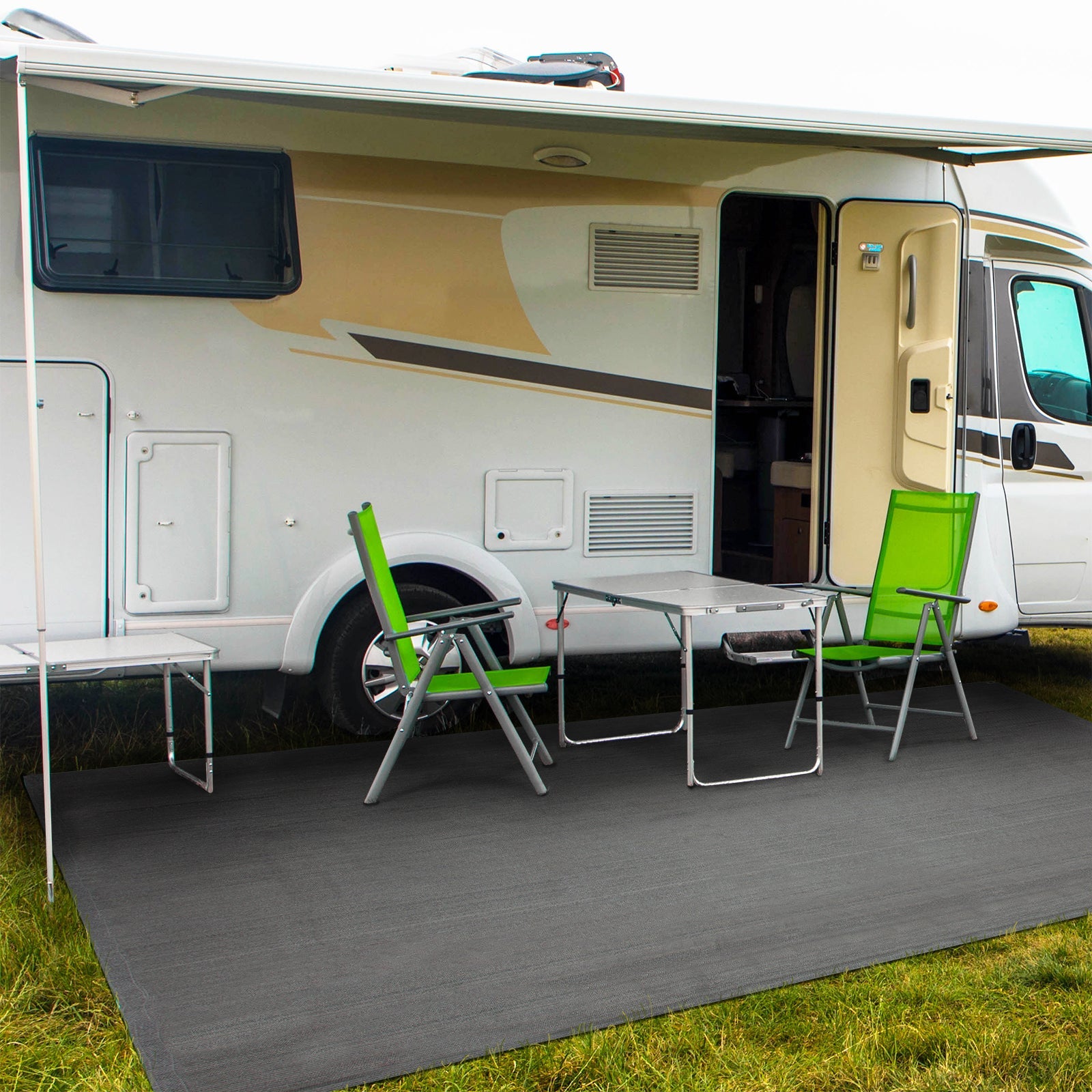Camping Awning Mat | 240 g/m² | HDPE | UV & Weather Resistant