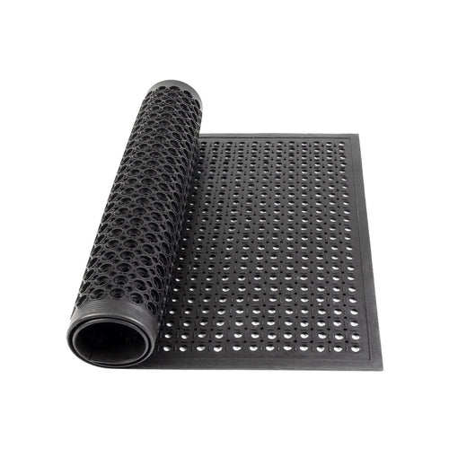 Rubber Ring Drainage Mat | Bevelled Edge | Natural Rubber Workplace Ma