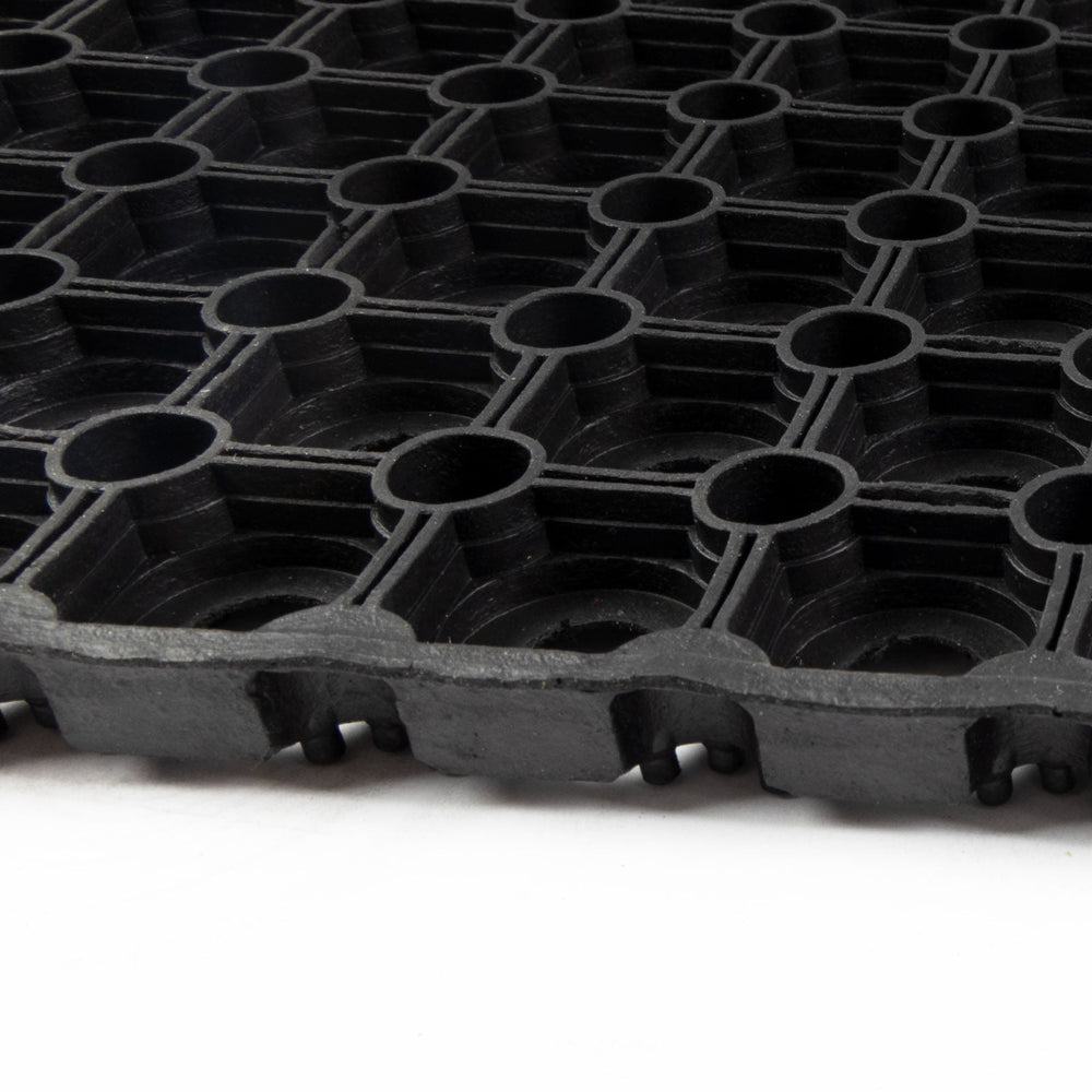 Rubber Mat With Rim Heavy Duty Rubber Ring Mat | Honeycomb Matting | Thickness: 16 or 23 m