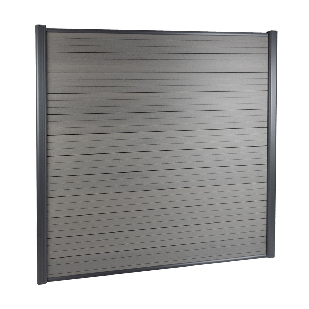 WPC Garden Fence System | Durable Privacy Screen | Grey | 180 x 180 cm