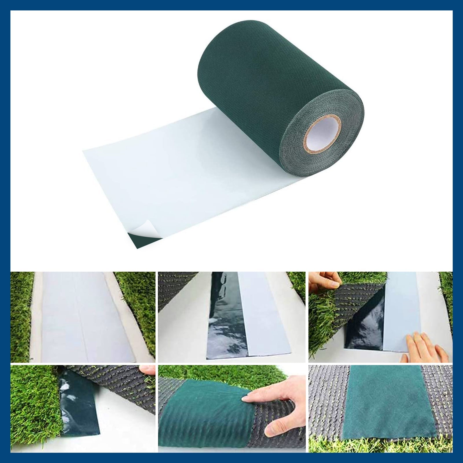 Artificial Grass Tape Green 15 x 500 cm — Floordirekt UK