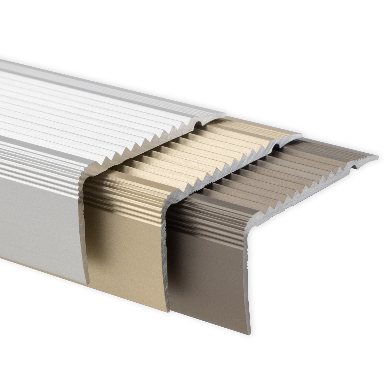 Stair Nosing Profile | NOVA | Aluminium | Pre-drilled | 45 x 23 mm