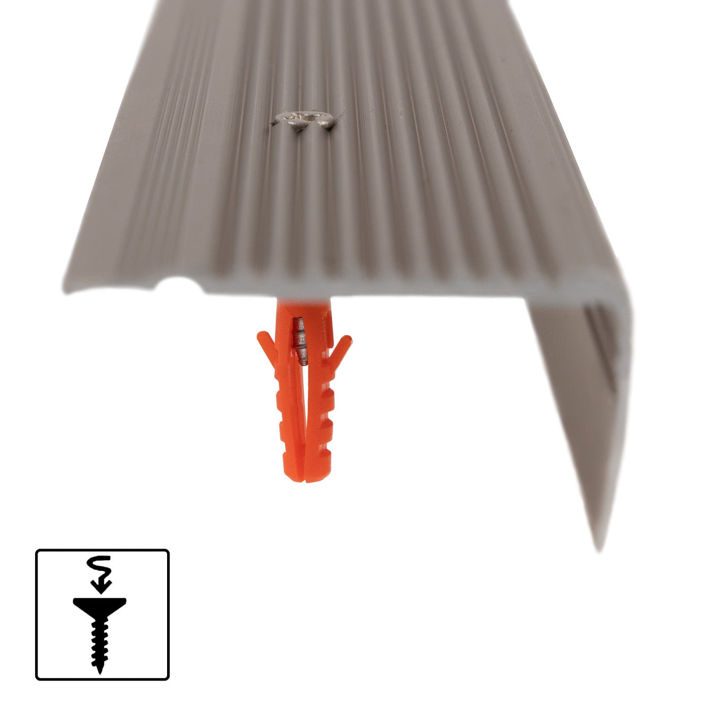 Stair Nosing Profile | NOVA | Aluminium | Pre-drilled | 45 x 23 mm