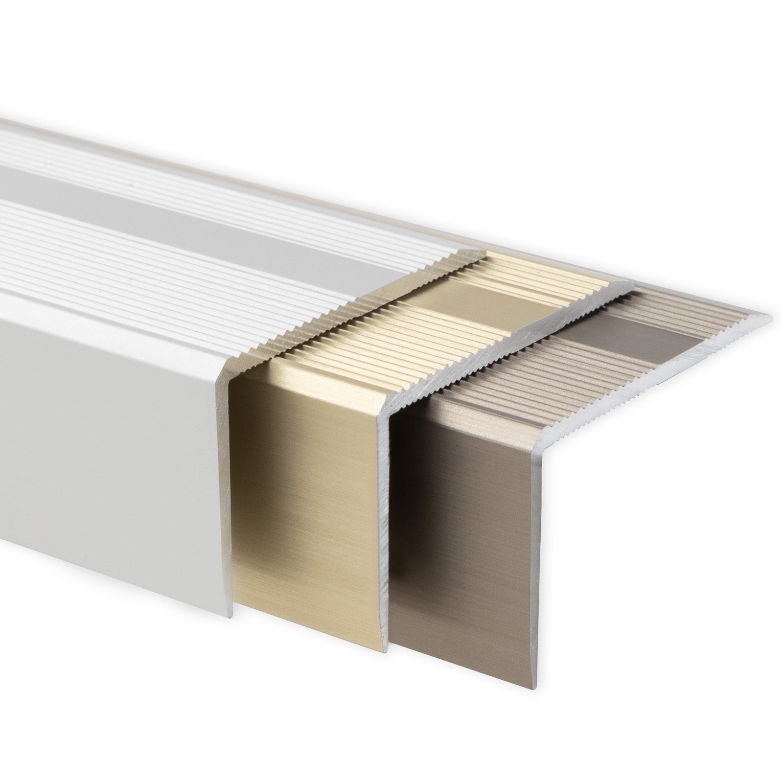 Stair Nosing Profile | NOVA | Aluminium | Pre-drilled | 40 x 25 mm