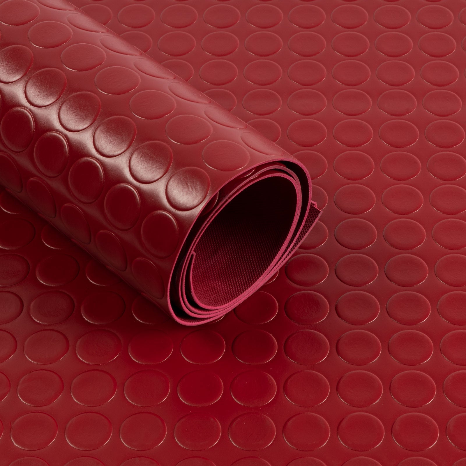 ✂ PVC Vinyl Flooring | Circular Studded | Various Colours | Thickness: 2 mm