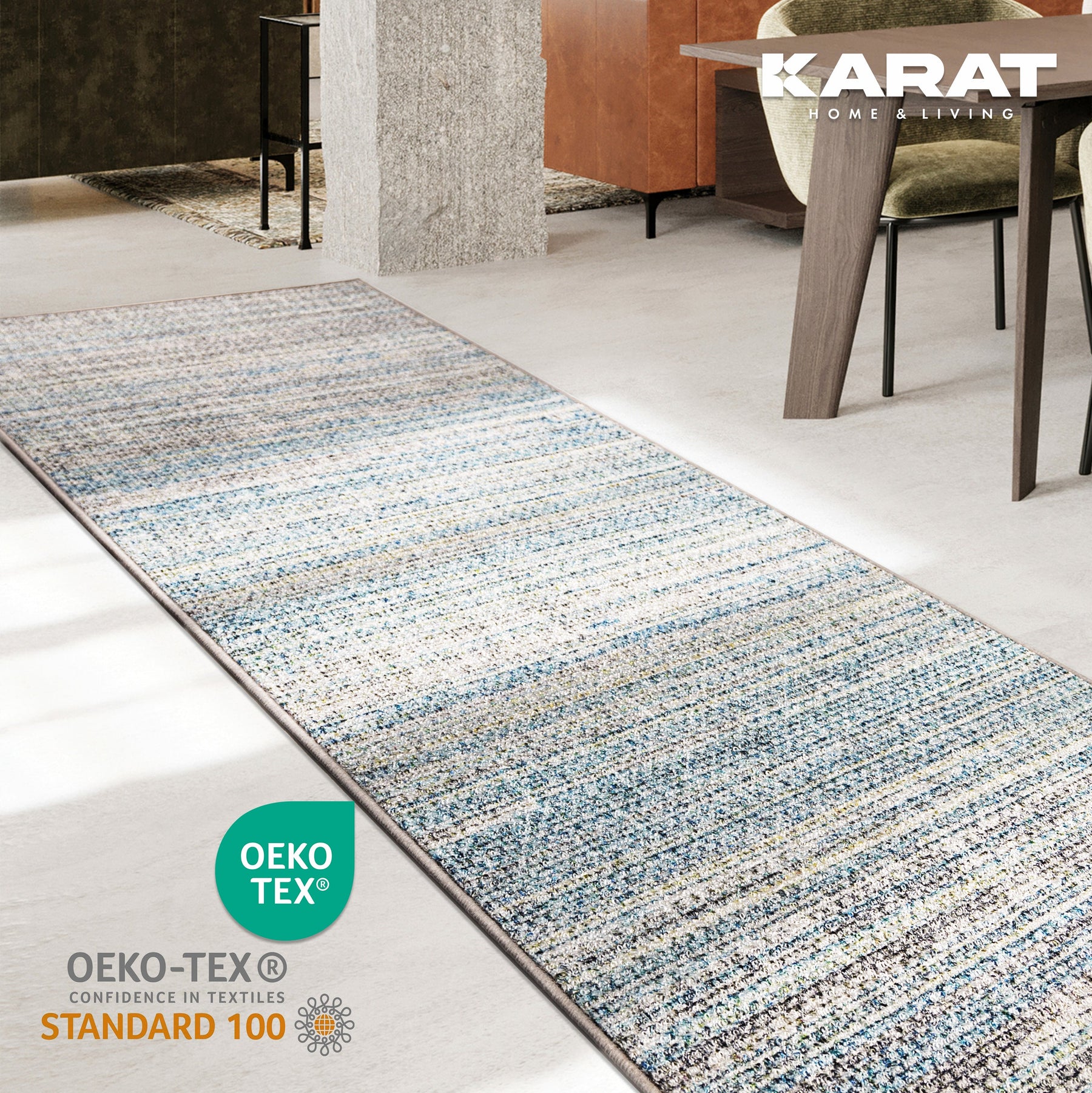 ✂ Carpet Floor Runner | Nikosia | Modern Living Rug | Customised Size