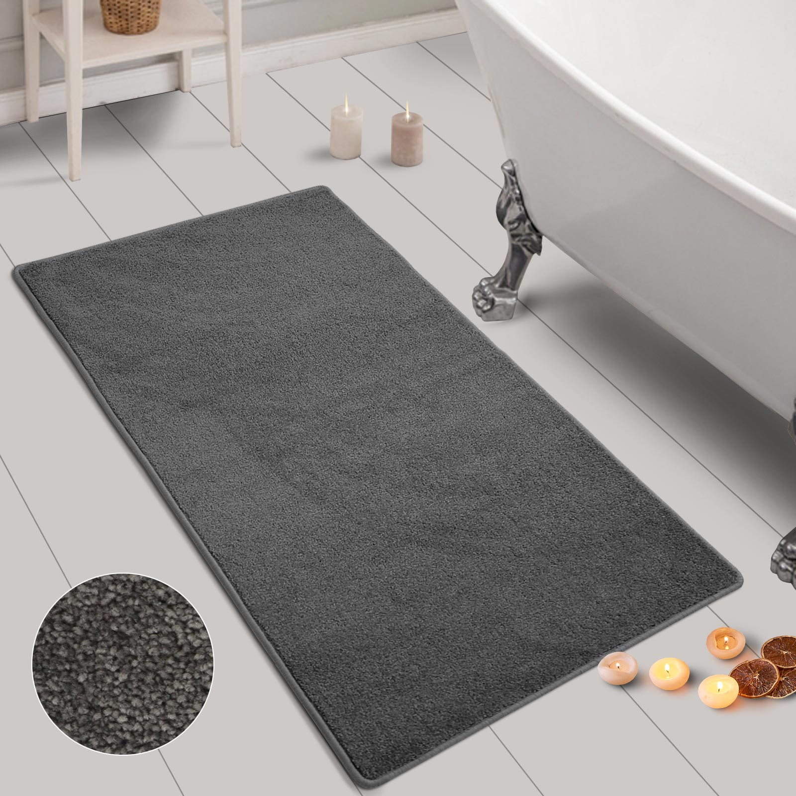 Bath Mat Bathroom Carpet | Easy Care Non-slip | Customised Sizes | Var