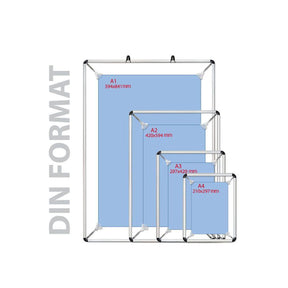 Poster Holder Stretch | Poster Clamping Frame | For Format Din A1 - A4