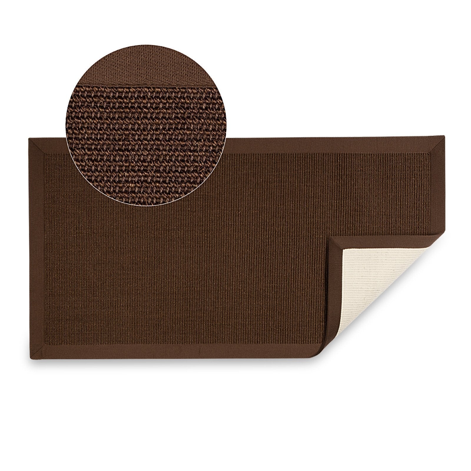 Sisal Rug Amazonas With Border Living Room Carpet — Floordirekt UK