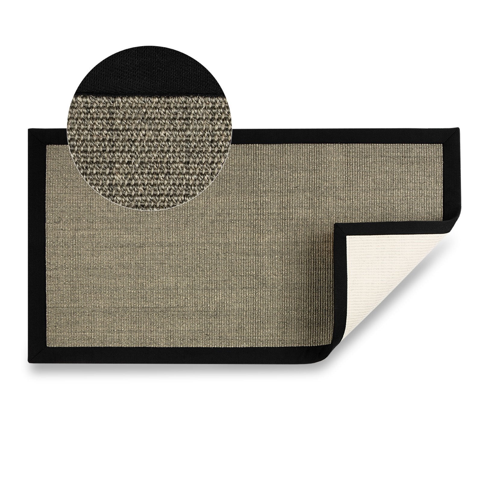 Sisal Rug Amazonas With Border Living Room Carpet — Floordirekt UK